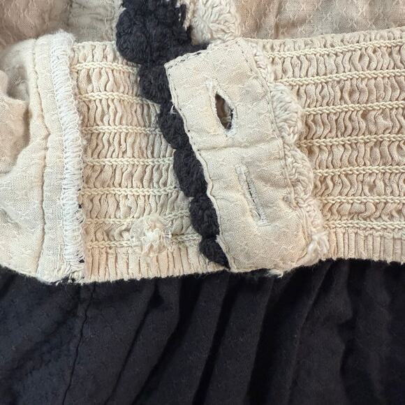 FatFace Women’s 12 Black Crochet-Top Maxi Dress – Boho Chic, Pockets - Picture 5 of 8